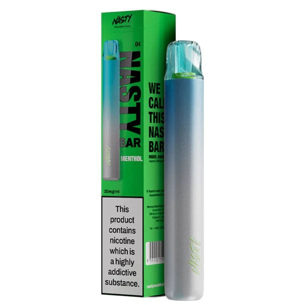 Menthol Nasty Bar 600 Puff Disposable