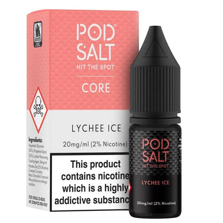 10mg / Lychee Ice Pod Salt Core 10ml Nic Salts