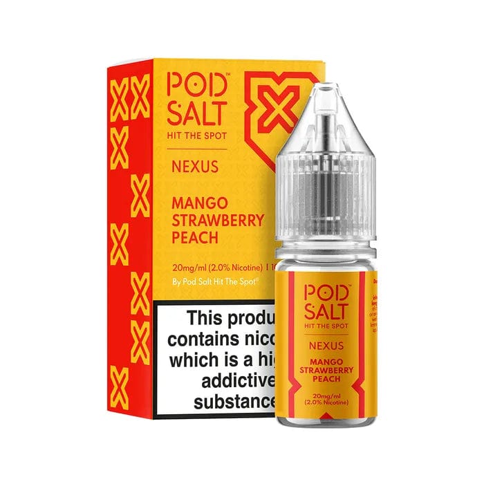 5mg / Mango Strawberry Peach Pod Salt Nexus 10ml Nic Salts