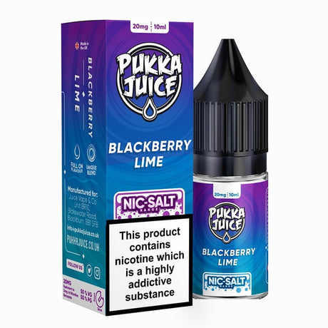 10mg / Blackberry Lime Pukka Juice 10ml Nic Salts