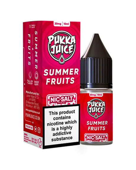 10mg / Summer Fruits Pukka Juice 10ml Nic Salts