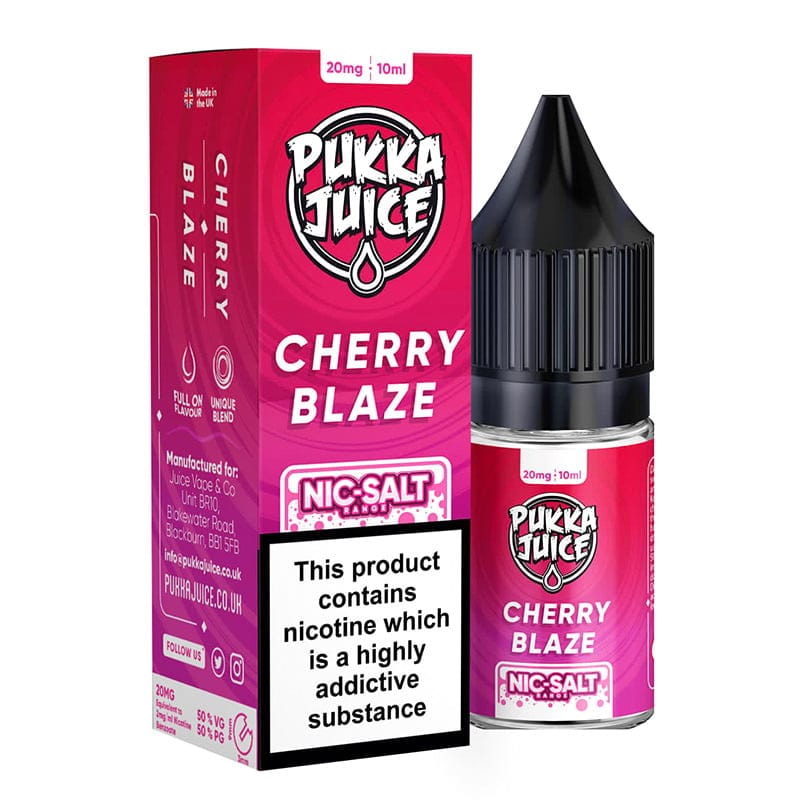 10mg / Cherry Blaze Pukka Juice 10ml Nic Salts