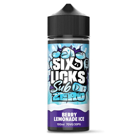 Berry Lemonade Ice Six Licks Sub Zero 100ml Shortfills