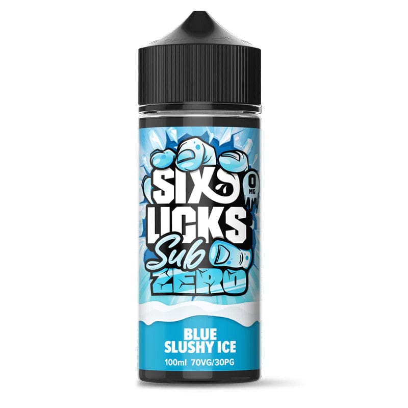 Blue Slush Ice Six Licks Sub Zero 100ml Shortfills