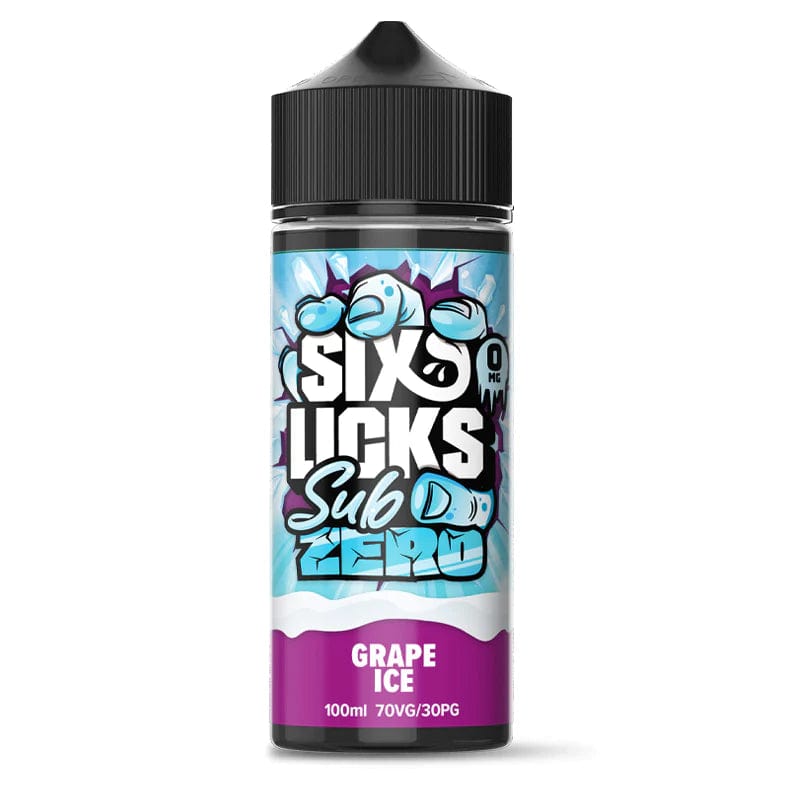 Grape Ice Six Licks Sub Zero 100ml Shortfills