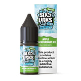 Apple Blackcurrant Ice / 10mg Six Licks Sub Zero Nic Salts