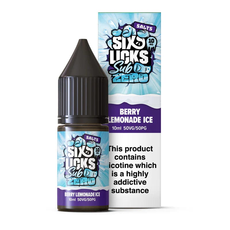 Berry Lemonade Ice / 10mg Six Licks Sub Zero Nic Salts