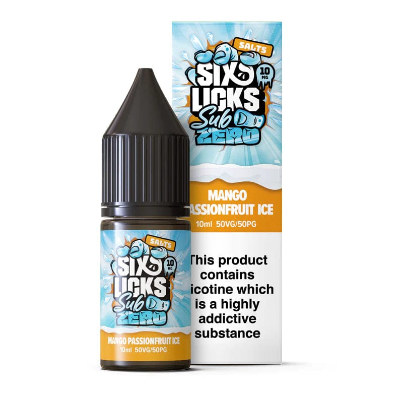 Mango Passionfruit Ice / 10mg Six Licks Sub Zero Nic Salts