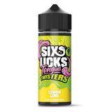 Lemon Lime Six Licks Tongue Twisters 100ml Shortfills