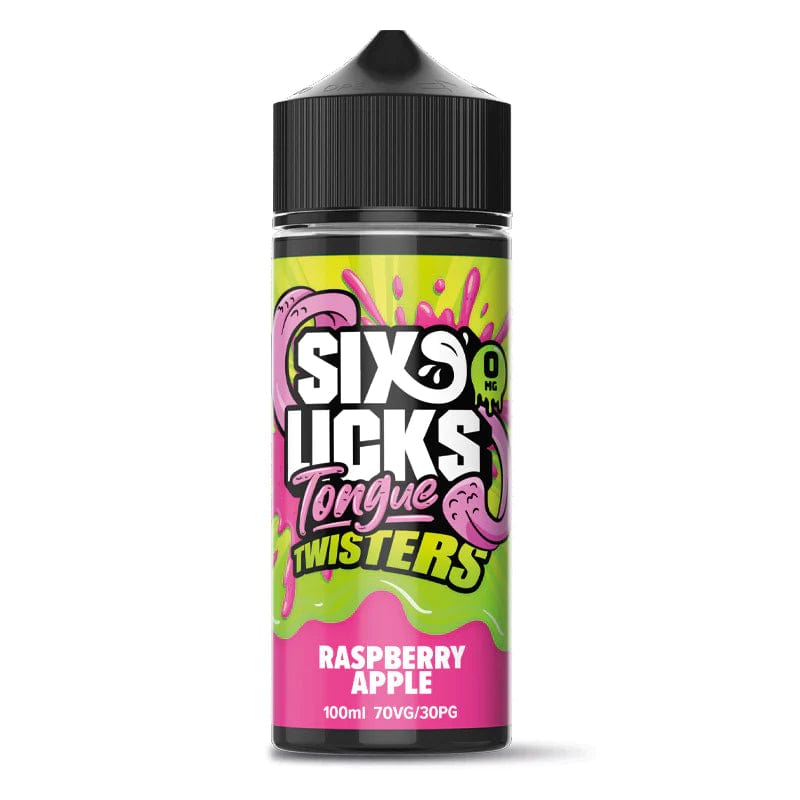 Raspberry Apple Six Licks Tongue Twisters 100ml Shortfills