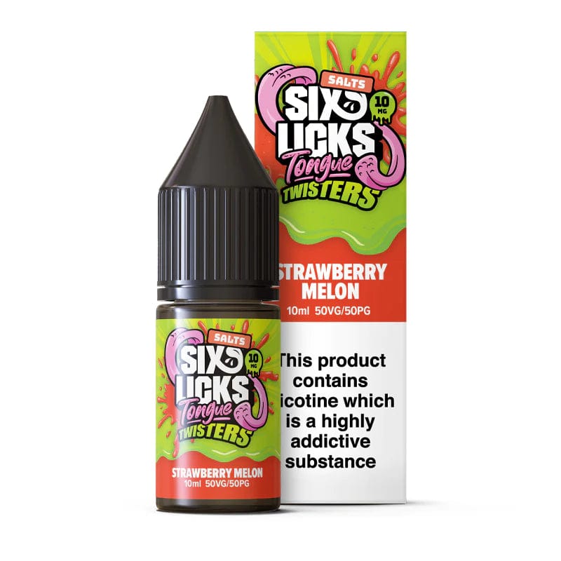 Strawberry Melon / 10mg Six Licks Tongue Twisters Nic Salts